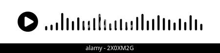 Sound wave. Equalizer, Audio waves, Radio signal, Music. Recording. Vector clipart Illustration Stock Vector