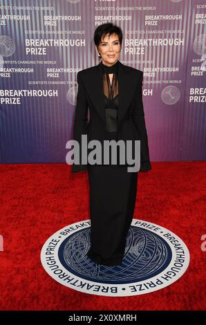 LOS ANGELES, CALIFORNIA - APRIL 13: Kris Jenner attends the 10th Annual Breakthrough Prize Ceremony at Academy Museum of Motion Pictures on April 13, Stock Photo