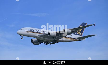 Singapore Airlines A380 Stock Photo