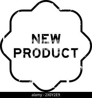 Grunge black new release word with star icon round rubber seal stamp on ...
