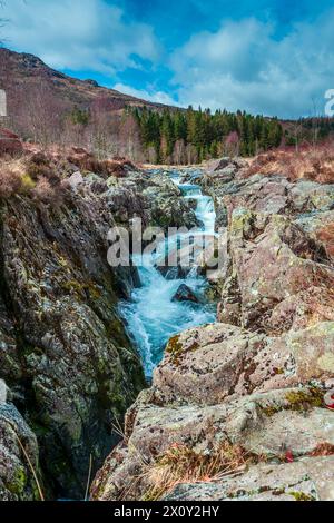 River Duddon at Birks Bridge near Seathwaite, Cumbria Stock Photo