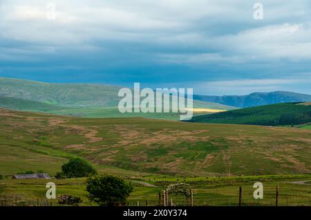 View across Cold Fell towards Black Combe Stock Photo