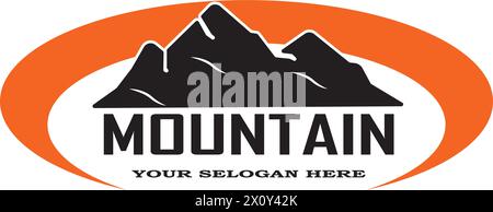Mountain icon Logo Business Template Vector illustration design Stock Vector