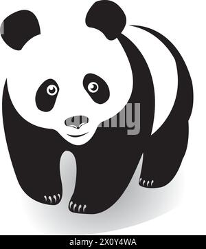 panda icon logo vector design template Stock Vector