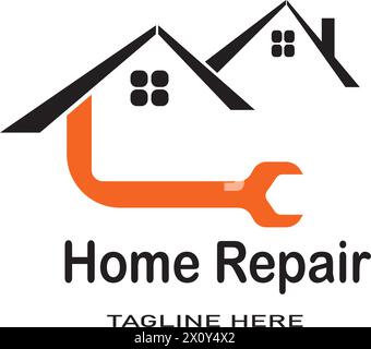 Home Repair logo template vector icon design Stock Vector
