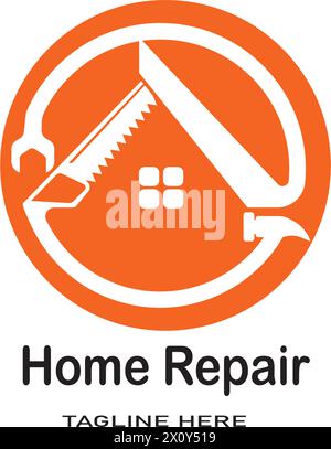 Home Repair logo template vector icon design Stock Vector