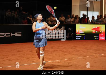 April 14, 2024, Stuttgart, Baden-WÃ¼Rttemberg, Germany: Diana Shnaider during the 47. Porsche Tennis Grand Prix Stuttgart - WTA500 (Credit Image: © Mathias Schulz/ZUMA Press Wire) EDITORIAL USAGE ONLY! Not for Commercial USAGE! Stock Photo