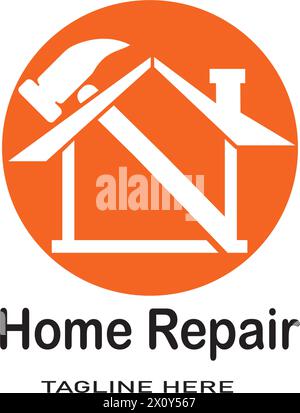 Home Repair logo template vector icon design Stock Vector