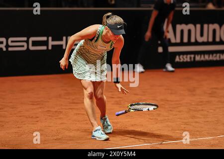 April 14, 2024, Stuttgart, Baden-WÃ¼Rttemberg, Germany: Sara Bejlek (CZE) during the 47. Porsche Tennis Grand Prix Stuttgart - WTA500 (Credit Image: © Mathias Schulz/ZUMA Press Wire) EDITORIAL USAGE ONLY! Not for Commercial USAGE! Stock Photo