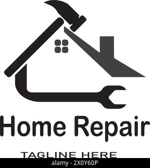 Home Repair logo template vector icon design Stock Vector
