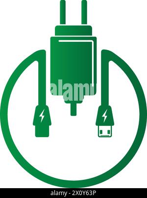 charger icon logo vector design template Stock Vector