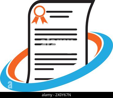 document icon logo vector design template Stock Vector