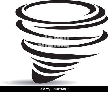 tornado icon logo vector design template Stock Vector