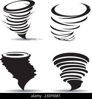 tornado icon logo vector design template Stock Vector