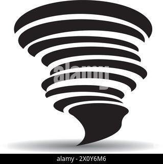 tornado icon logo vector design template Stock Vector