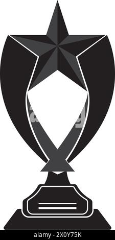Trophy icon logo vector design template Stock Vector