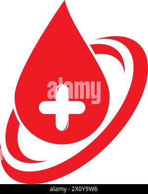 world blood donor day Awareness Day. world blood donor day vector logo Stock Vector