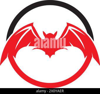 Bat icon for web. Isolated on white background illustration Stock Vector