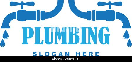 Plumbing logo vector icon illustration design Stock Vector