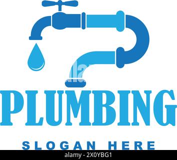 Plumbing logo vector icon illustration design Stock Vector
