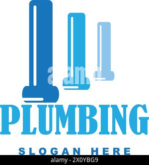 Plumbing logo vector icon illustration design Stock Vector