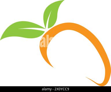 Mango vector icon. illustration logo template Stock Vector