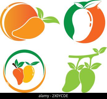 Mango vector icon. illustration logo template Stock Vector