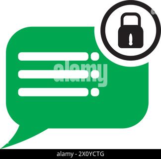 message icon logo, vector design illustration Stock Vector