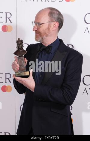 Mark Gatiss in the press room after being presented with the Best Actor Award at the Olivier Awards at the Royal Albert Hall, London. Picture date: Sunday April 14, 2024. Stock Photo