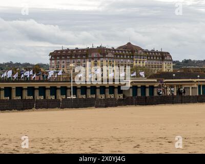 Deauville, France, April 5, 2023. Hotel Barrière Le Normandy Deauville. Exterior Of Luxurious 5-star Hotel With Prime Beachfront Location In Deauville Stock Photo