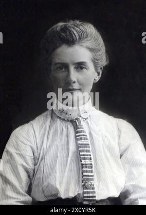 Edith Cavell, British nurse Edith Louisa Cavell (1865-1915) a British nurse who was executed by the German forces during World War I. Stock Photo