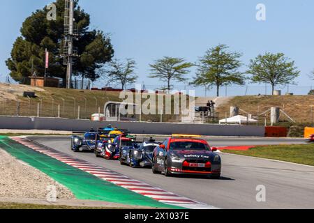 MONTMELO, Spain. 14th Apr, 2024. SAFETYCAR DURING THE 4 HOURS OF BARCELONA, FIRST RACE OF THE 2024 EUROPEAN LE MANS SERIES AT CIRCUIT DE BARCELONA-CATALUNYA, MONTMELO (ESP), APRIL 12-14/2024 - Photo Laurent Cartalade/MPS Agency Credit MPS Agency/Alamy Live News Stock Photo