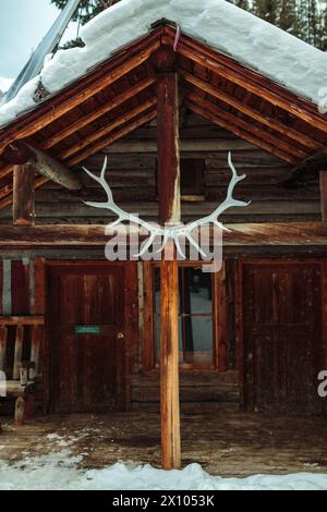 Sundance Lodge in Banff National Park is a backcountry gem of local horse packing history in the Rockies Stock Photo