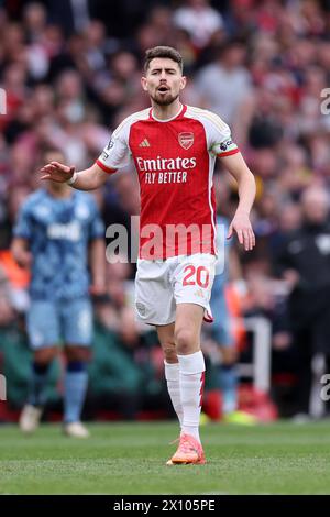 London, UK. 14th Apr, 2024. Jorginho of Arsenal during the Premier League match at the Emirates Stadium, London. Picture credit should read: David Klein/Sportimage Credit: Sportimage Ltd/Alamy Live News Stock Photo