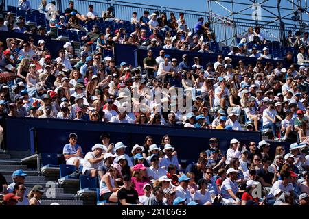 Barcelona, Spain. 14th Apr, 2024. View of the audience during the Barcelona Open Banc de Sabadell Tennis Tournament at the Reial Club de Tennis Barcelona in Barcelona, Spain. Credit: Christian Bertrand/Alamy Live News Stock Photo