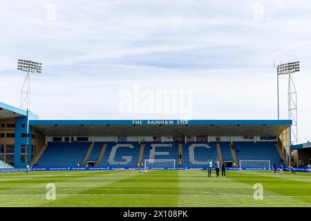 A general view of the Rainham End during the Sky Bet League 2 match between Gillingham and Barrow at the MEMS Priestfield Stadium, Gillingham on Saturday 13th April 2024. (Photo: Mark Fletcher | MI News) Credit: MI News & Sport /Alamy Live News Stock Photo