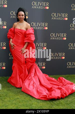 London, UK. 14th Apr, 2024. Beverley Knight attends The Olivier Awards 2024 at The Royal Albert Hall in London. Credit: SOPA Images Limited/Alamy Live News Stock Photo