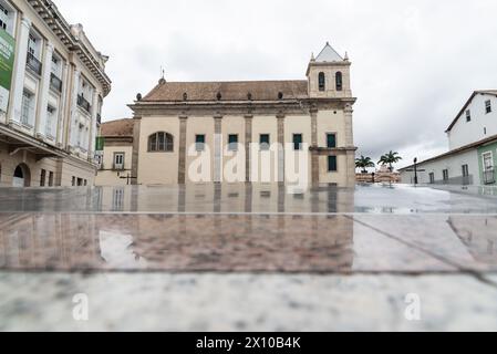 Salvador, Bahia, Brazil - March 23, 2019: View of Pelourinho, historic center of the city of Salvador, Bahia. Stock Photo