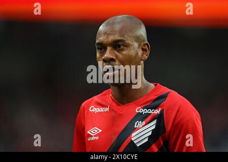 Ligga Stadium, Curitiba, Parana, Brazil. 14th Apr, 2024. Campeonato Brasileiro Football, Athletico versus Cuiaba ; Fernandinho of Athletico Paranaense Credit: Action Plus Sports/Alamy Live News Stock Photo