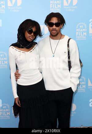 Miami, United States Of America. 13th Apr, 2024. MIAMI, FLORIDA - APRIL 13: June Vinette and Rio Angelo attend the award ceremony and “Ezra” closing night screening during 41st Miami Film Festival at Adrienne Arsht Center for the Performing Arts on April 13, 2024 in Miami, Florida. (Photo by Alberto E. Tamargo/Sipa USA) Credit: Sipa USA/Alamy Live News Stock Photo