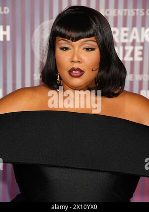 Los Angeles, California, USA. 13th Apr, 2024. Lizzo attends the 10th Annual Breakthrough Prize Ceremony at Academy Museum of Motion Pictures on April 13, 2024 in Los Angeles, California. Credit: Jeffrey Mayer/Media Punch/Alamy Live News Stock Photo