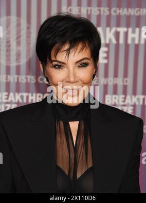 Los Angeles, California, USA. 13th Apr, 2024. Kris Jenner attends the 10th Annual Breakthrough Prize Ceremony at Academy Museum of Motion Pictures on April 13, 2024 in Los Angeles, California. Credit: Jeffrey Mayer/Media Punch/Alamy Live News Stock Photo