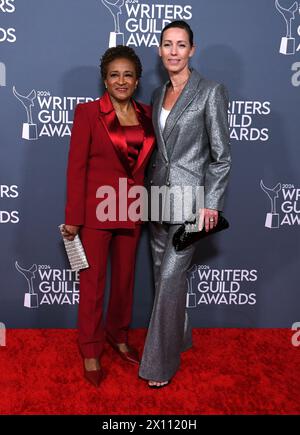 Los Angeles, California, USA 14th April 2024 Comedian Wanda Sykes and Alex Sykes attend the 76th Annual Writers Guild Awards at Hollywood Palladium on April 14, 2024 in Los Angeles, California, USA. Photo by Barry King/Alamy Live News Stock Photo