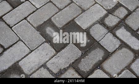 Pattern of gray paving blocks background Stock Photo