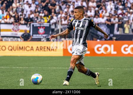Guilherme Arana of Ath MG during the 2024 Campeonato Brasileiro ...