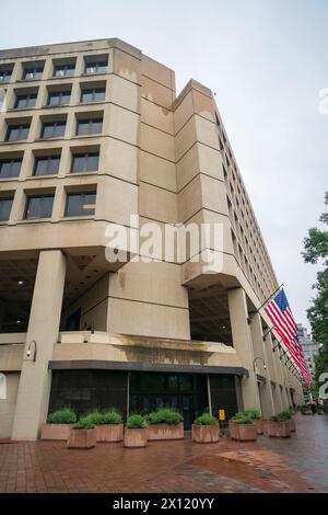 FBI Building Headquarters between 9th and 10th Streets in northwest Washington, D.C., USA Stock Photo