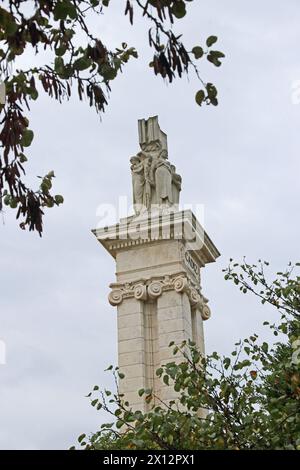 Monumento a la Constitucion de 1812 in Plaza de Espana, Cadiz Stock Photo