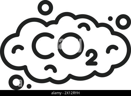 Co2 icon vector image. Suitable for mobile application web application and print media. Stock Vector