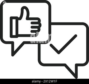 Like Chat icon vector image. Suitable for mobile application web application and print media. Stock Vector
