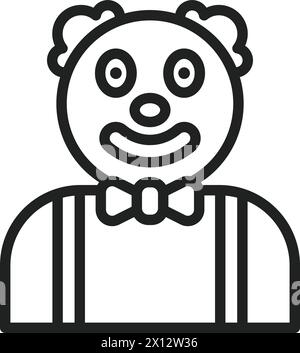 Clown icon vector image. Suitable for mobile application web application and print media. Stock Vector